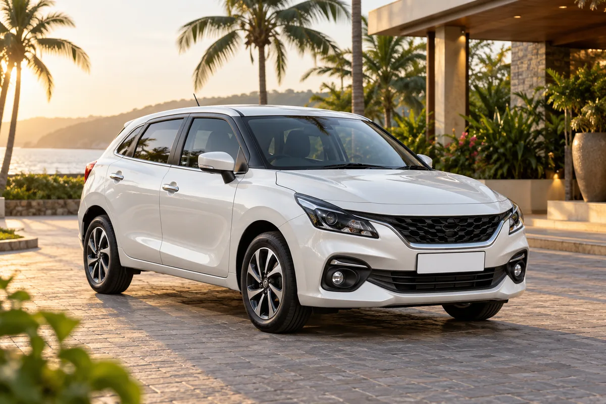 Maruti Baleno on rent in Goa