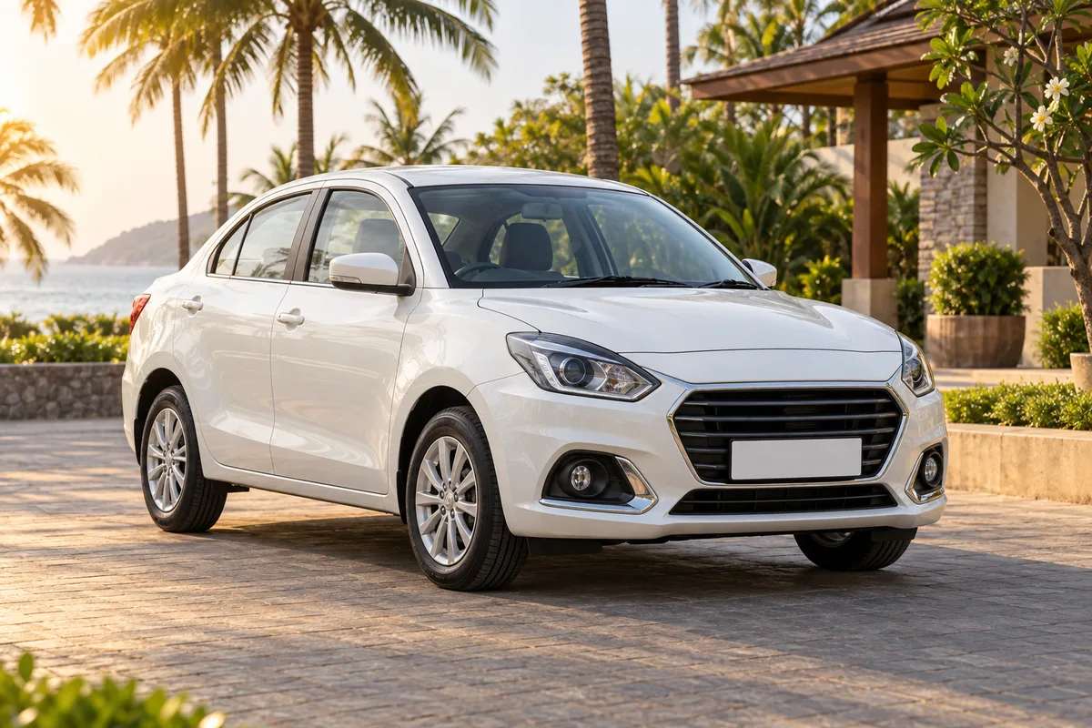 Maruti Dzire on rent in Goa